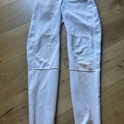 WHITE BASEBALL PANTS 28 inch waist
