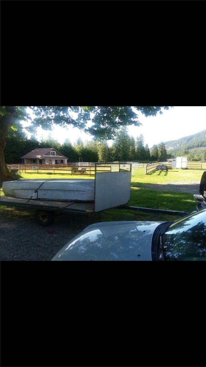 NO TITLE Snowmobile tilt deck trailer