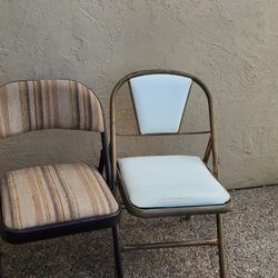 CHAIRS - SET OF 7  VINTAGE BRIDGE CLUB FOLDING