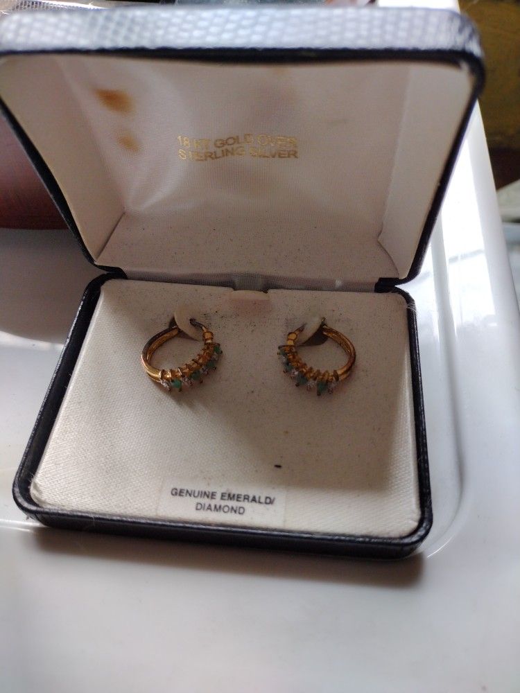 18k Gold Over 925 Sterling