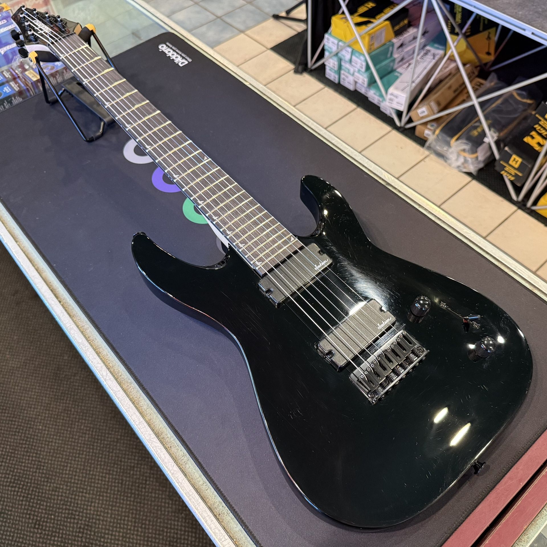 Jackson JS22-7 Black 7-String Electric Guitar