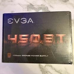 EVGA 450 BR 80+ Bronze 450W Power Supply (100-BR-0450) PC Computer
