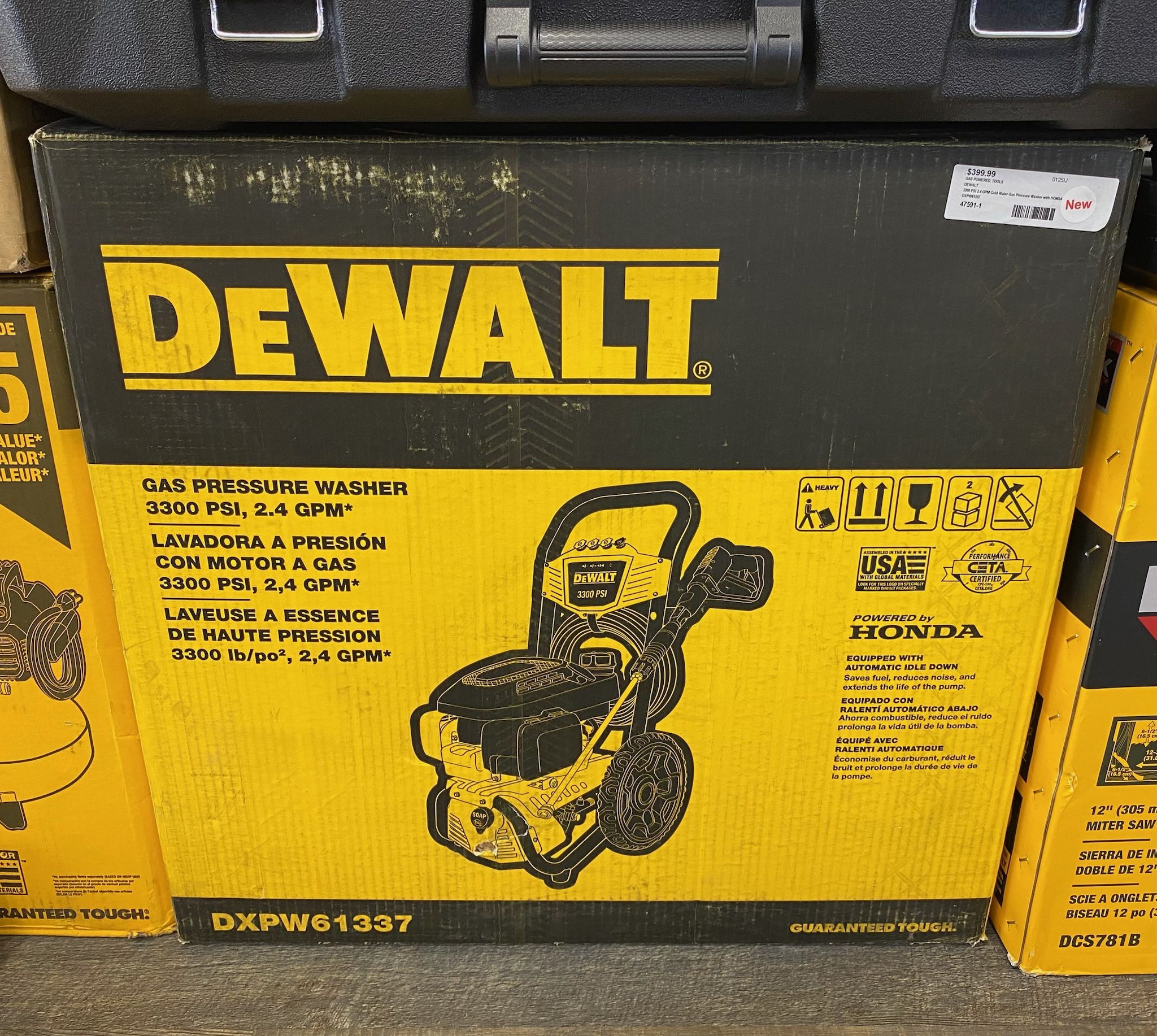 DEWALT DXPW61(contact info removed) PSI 2.4 GPM Cold Water Gas Pressure Washer with HONDA GCV200 Engine. NEW