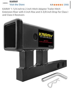 Hitch extension rise