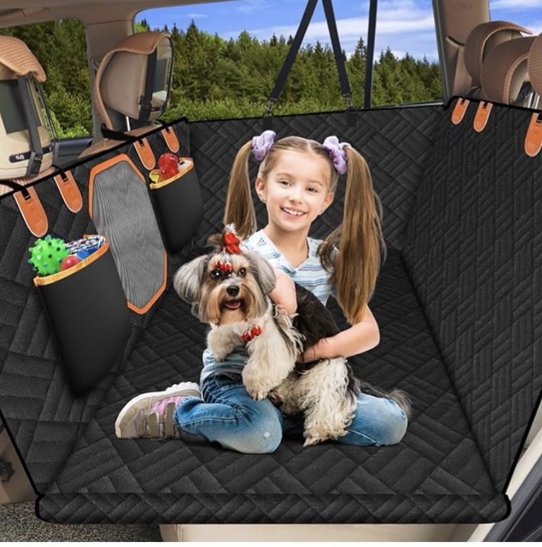 Dog Car Seat Back Seat Pet Cover Back Seat Extender for Dogs Hard Bottom Dog Bed (NEW!)
