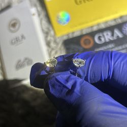 1ct Lab Diamond Martini Stud Earrings 14k