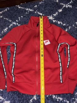 Kids Air Jordan Jump Man Track Jacket MED 10-12yrs Full Zip Red & Black