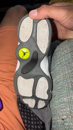 Grey and white grey kids girls Jordans