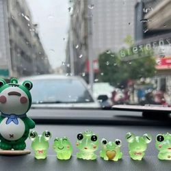 8 Piece Frog Decoration For Car