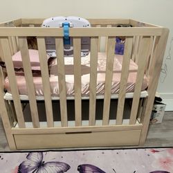 Carters Mini Crib + Mattress 
