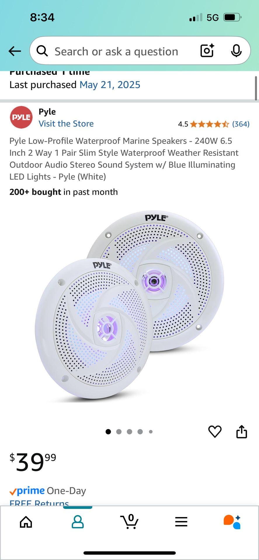 Pyle Marine Light Up Speakers