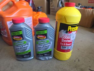 $10 all radiator leak seal + coolant