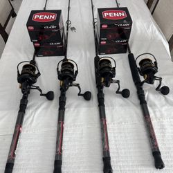 New Penn Clash 6000 on New Penn Rampage 6’6” 30-80lb Rods 