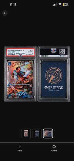 PSA 10 2023 ONE PIECE JAPANESE OP06-WINGS OF THE CAPTAIN #051 BORSALINO SPECIAL ALTERNATE ART