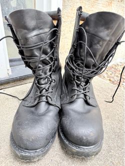 Men military winter insulated combat boots