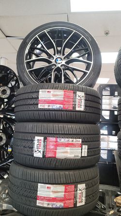 19" BMW WHEELS RIMS AND TIRES-WE FINANCE 👍👍