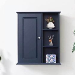 Assembled New  Wall Cabinet Over The Toilet Storage Cabinet Wall Mounted Storage Cabinet Wooden Medi