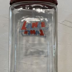 Vintage Lance Glass Jar