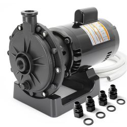 Brand new PB4-60 Pool Booster Pump 3/4 HP with Hose Kit, Compatible with Polaris 280/380/3900 Sport, Reinforced 2-Bolt Design, 1440 GPH High Flow, 140