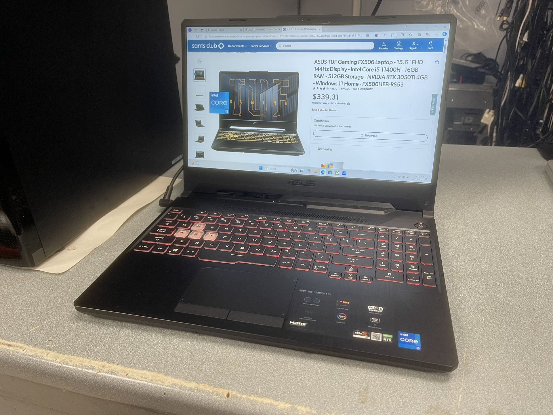Asus TUF gaming Rtx 3050 