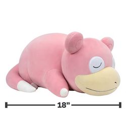 Sleeping Slowpoke Pokemon Plush 18”