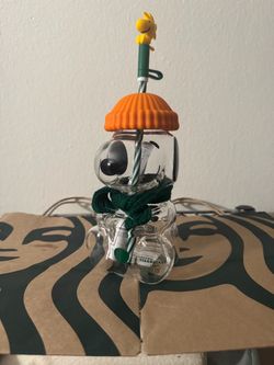 Starbucks x Peanuts Snoopy Glass Cup