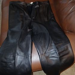 Ladies leather pants