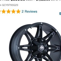 Hd Truck Rims Tires With New Caps And Luggs  And Lock 