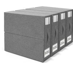 WDZREE 4 Pack Sheet Organizer and Storage (Queen and King Size), Foldable Storage Box for Duvet Cover Set, Linen Closet Organizer for Sheets, Blankets