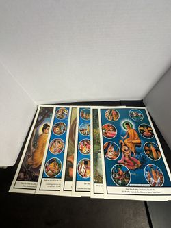 Lot of 6 Vietnamese Buddhist Buddha Art Prints 15.5x11.5 An Hanh