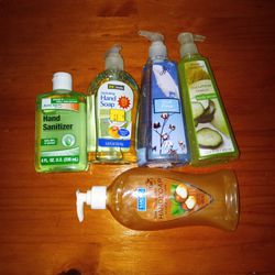 Body Wash, Hand Soap, Hand Sanitizer And Bubbles Bath