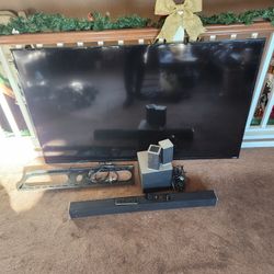 60" VIZIO TV With soundbar system