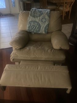 Tan Leather Recliner