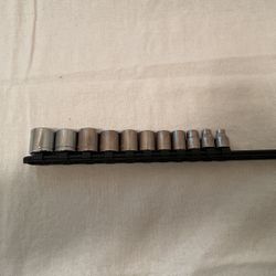 Tools Socket Set By Craftsman 3/8”drive SAE 6 Point Set Of 11 