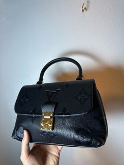 Used Louis Vuitton Black Monogram Empreinte Pochette Métis scratched