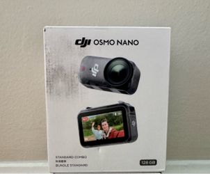 DJI Osmo Nano Standard Combo (128GB), 4K Wearable Camera, 1/1.3″ Sensor