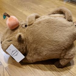 Animal Cartoon Capybara Plush Backpack