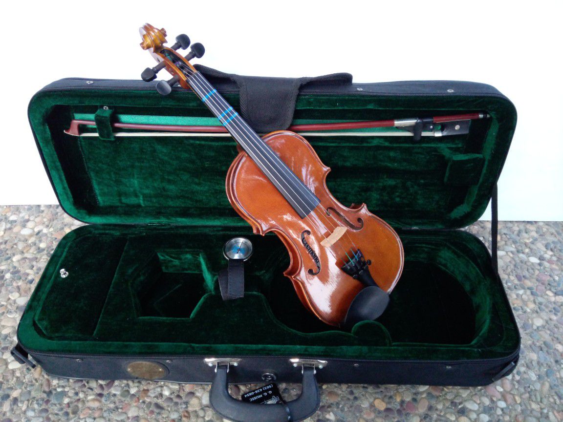 1/4 Cremona Violin Pro Set Up W/Case, Bow & Extras MINT!