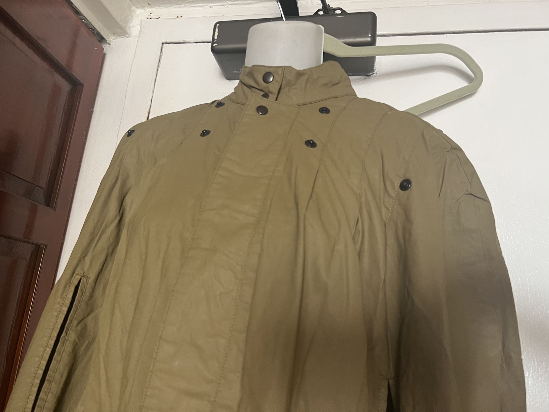 Unisex Vintage Valentino Trench Long Jacket Rain Coat No Sleeves Rare Gothic Oversized 