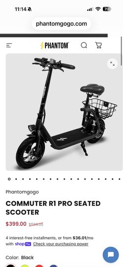 New electric bike phantom 15.5mph