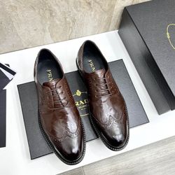 Prada Men’s Leather Shoes With Box 2026 New 