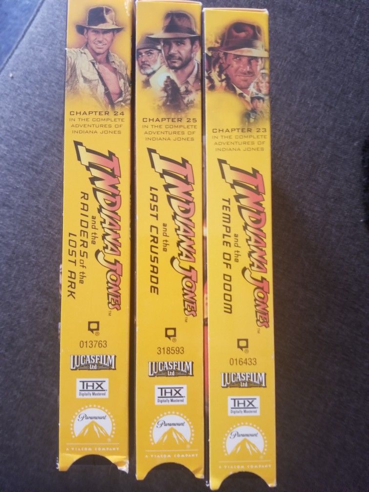 Indiana Jones VHS Collection