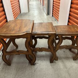 Vintage Solid Wood Side Tables $40 $50 And 60