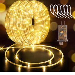 Brandnew LED Rope Lights 197FT Waterproof Rope Light 600 LED Flexible Tube Lights Plug in with 8 Modes for Garden Patio Bedroom Party Indoor Outdoor D