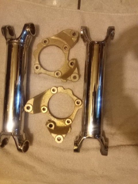 CORVETTE CHROME HALF REAR DRIVE SHAFT ALONG WITH SOME, EXTRA RELATED ITEMS WILL  FIT 1(contact info removed)