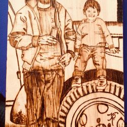 Customized Wood Burned Portraits & Art