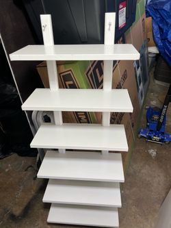 White shelf