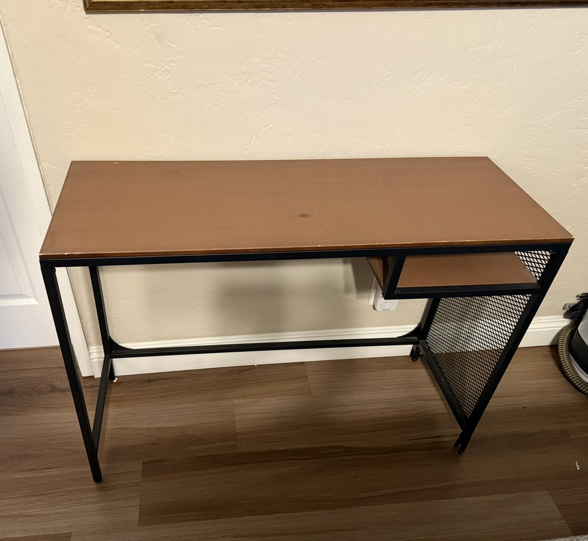 brown desk