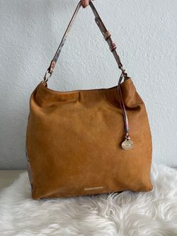 Brahim Tan Leather Hobo Shoulder Bag