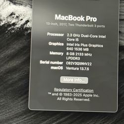 MacBook Pro 2017  